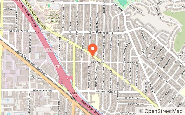 Map showing Recess Playhouse in Burbank, CA