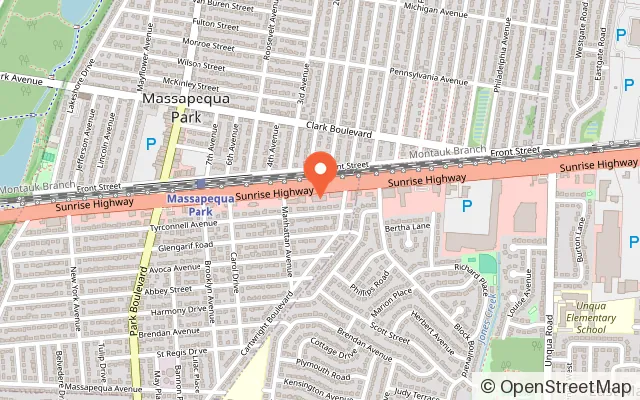 Map showing Nana's Wonderland Massapequa in Massapequa Park, NY