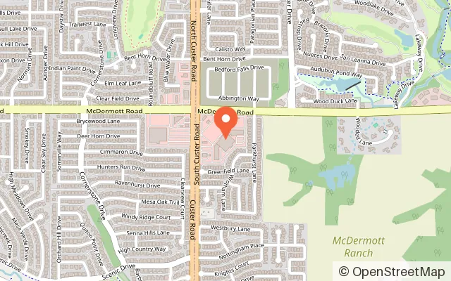 Map showing Jumping World in Allen, TX