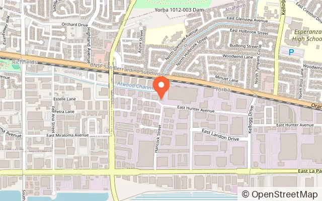 Map showing Seascape Kids Fun in Anaheim, CA