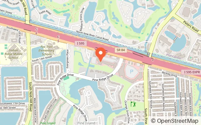 Map showing Off The Wall Davie in Davie, FL