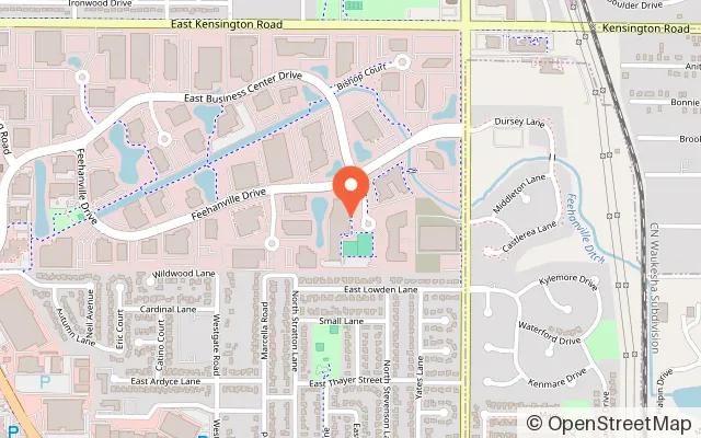 Map showing Nicholas Sportsplex in Mt Prospect, IL