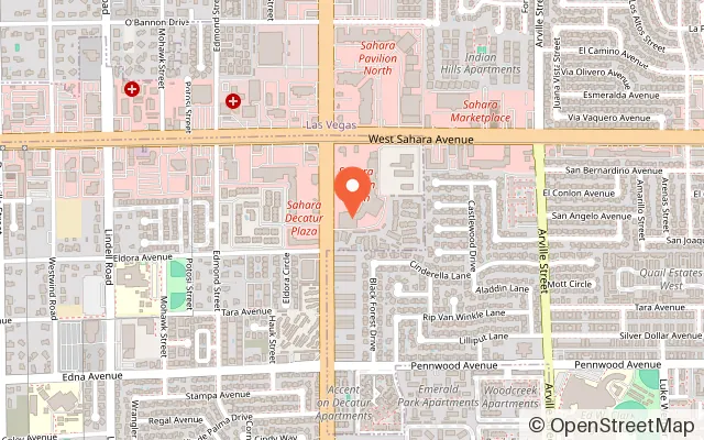 Map showing Ninja Kidz Action Park - Las Vegas in Las Vegas, NV