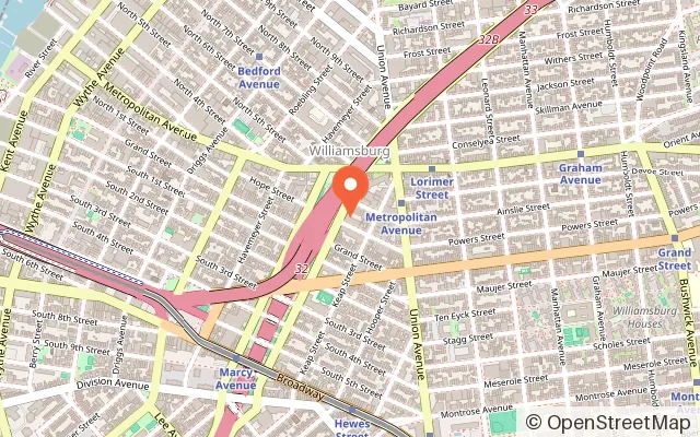 Map showing Tiny Hearts Play Cafe in Brooklyn, NY