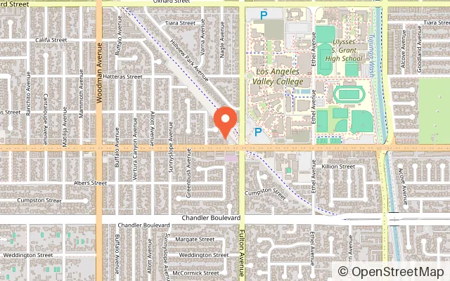 Map showing Hambalutun in Van Nuys, CA