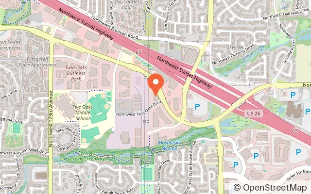 Map showing Xplore in Beaverton, OR
