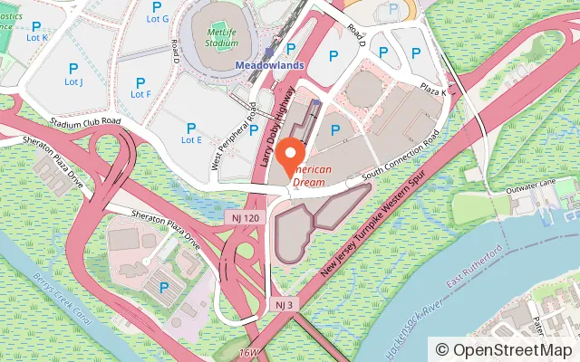 Map showing Activate Games in East Rutherford, NJ