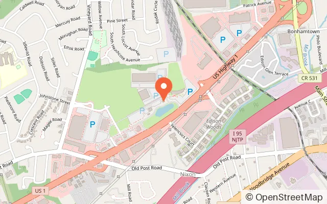 Map showing iFLY Indoor Skydiving New Jersey-Edison in Edison, NJ