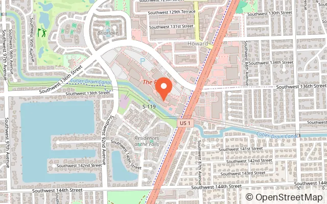 Map showing Arcade Time Entertainment in Miami, FL