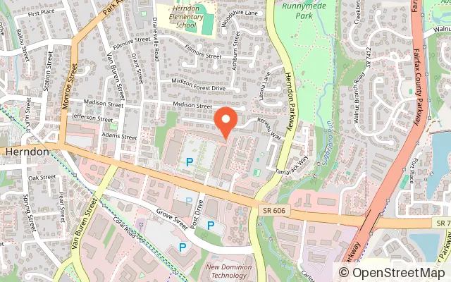 Map showing Escape Room Herndon in Herndon, VA
