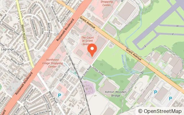 Map showing Sky Zone Trampoline Park in Philadelphia, PA