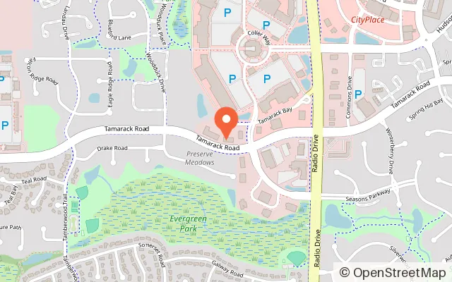 Map showing X-Golf Woodbury in Woodbury, MN