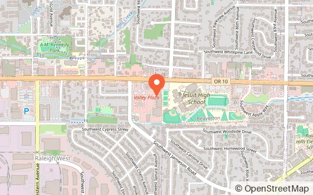 Map showing Winterhawks Skating Center - Beaverton in Beaverton, OR