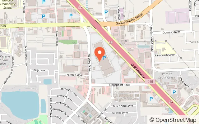Map showing 4040 ARCADE in Houston, TX