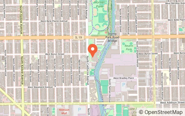 Map showing McFetridge Ice Rink (Indoor) in Chicago, IL