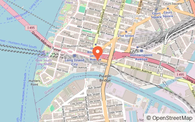Map showing iFLY Indoor Skydiving New York-Queens in Long Island City, NY