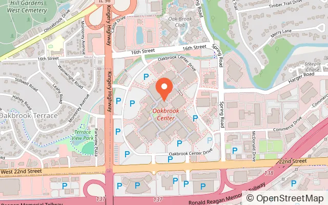 Map showing Escape the Room Chicago (Oak Brook) in Oak Brook, IL