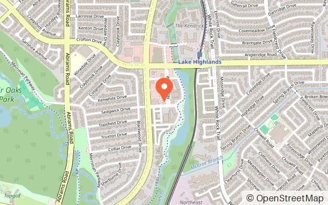 Map showing Play Street Museum - Lake Highlands in Dallas, TX