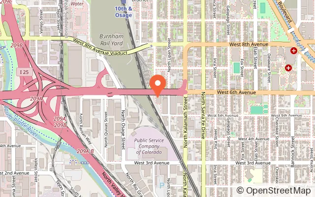 Map showing Movement Baker in Denver, CO