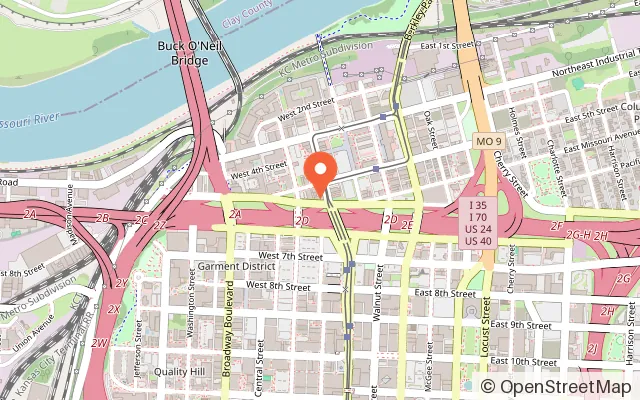 Map showing Bubbles & Goo Fun Factory in Kansas City, MO