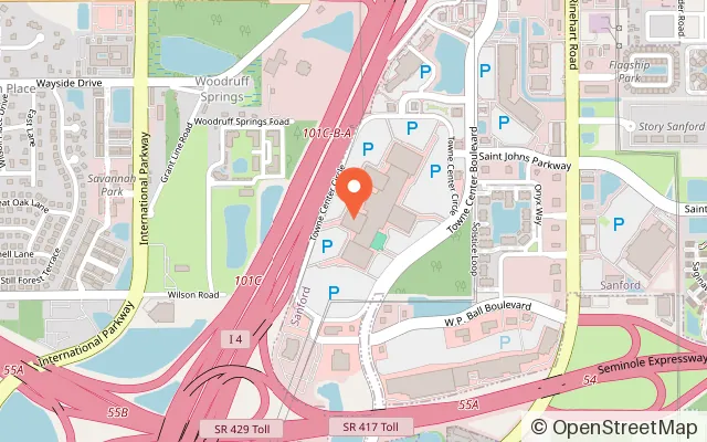 Map showing Elev8 Fun in Sanford, FL