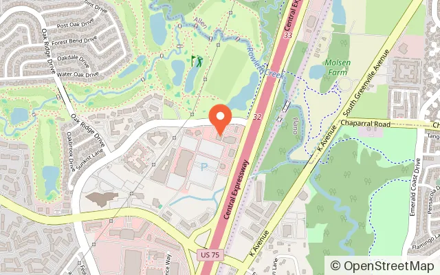 Map showing Kid Mania in Plano, TX