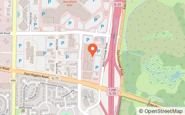 Map showing Dave & Buster's Schaumburg in Schaumburg, IL