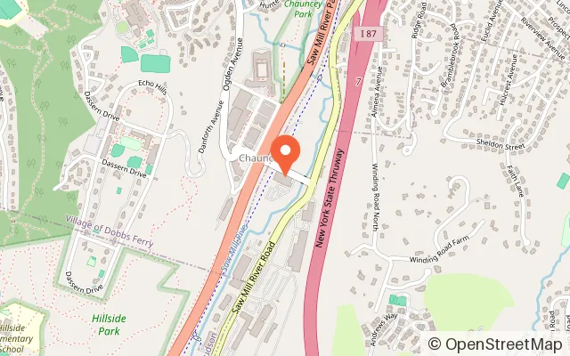 Map showing Sportime USA in Ardsley, NY