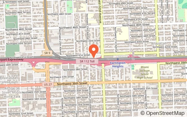 Map showing Velocity Climbing in Miami, FL