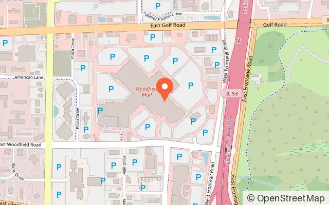 Map showing Yu Kids Woodfield Mall in Schaumburg, IL