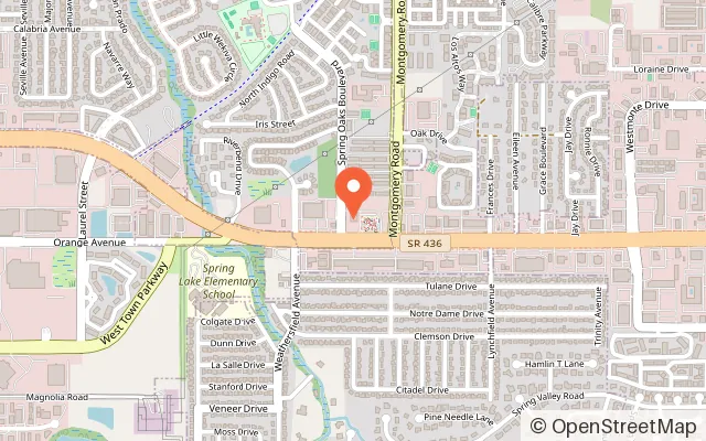 Map showing Chuck E. Cheese in Altamonte Springs, FL