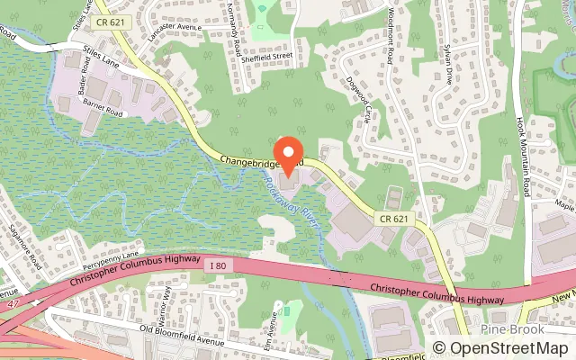 Map showing Energy sensory play + organic cafe in Pine Brook, NJ