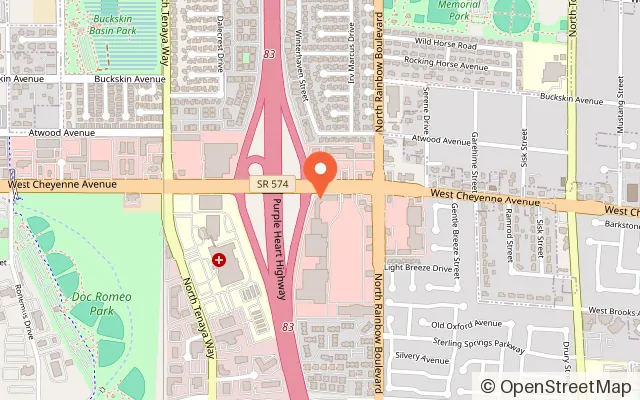 Map showing Wally Wombats | Indoor Playground & Events Center - Rainbow in Las Vegas, NV