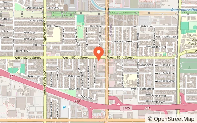Map showing The Clawcade in Torrance, CA