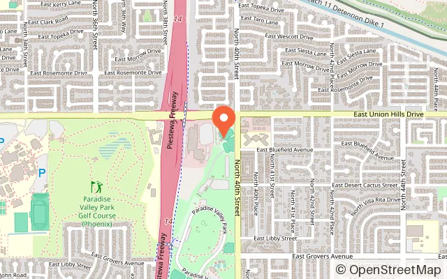 Map showing Casey's SportsWorld in Phoenix, AZ