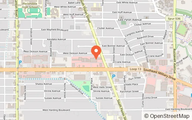 Map showing Urban Air Trampoline and Adventure Park in San Antonio, TX