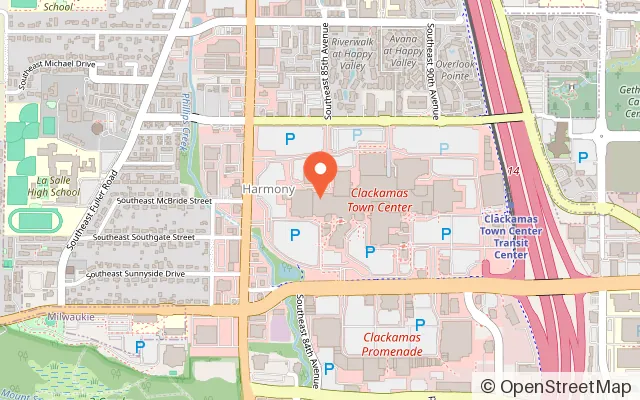 Map showing MindTrix Escape Room Games in Happy Valley, OR