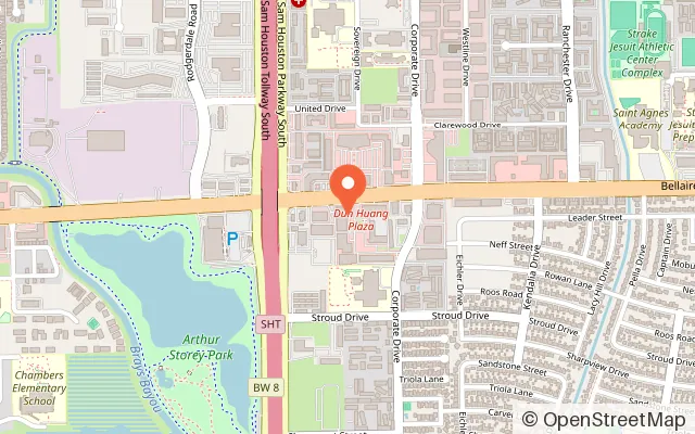 Map showing Little Bubble Claw World in Houston, TX