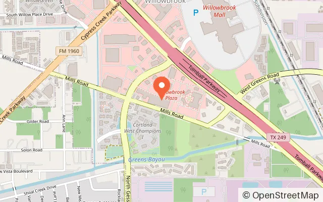 Map showing Slick City Action Park in Houston, TX