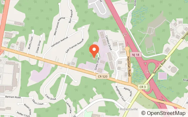 Map showing Garden State Rocks in Morganville, NJ