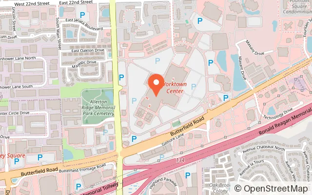 Map showing At The Pier Arcade in Lombard, IL
