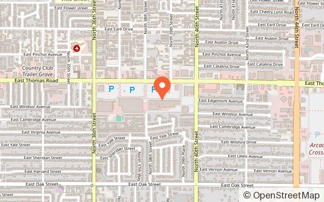 Map showing The Rush Fun Park in Phoenix, AZ