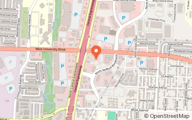 Map showing NTER - North Texas Escape Rooms in McKinney, TX