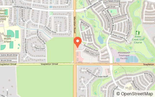 Map showing L&L Play Land in Peyton, CO