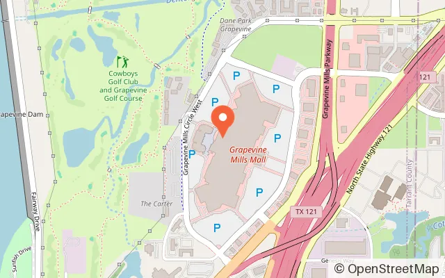 Map showing LEGOLAND® Discovery Center Dallas/Fort Worth in Grapevine, TX