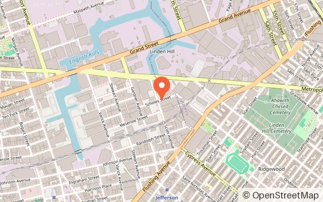 Map showing Area 53 - Adventure Park in Brooklyn, NY