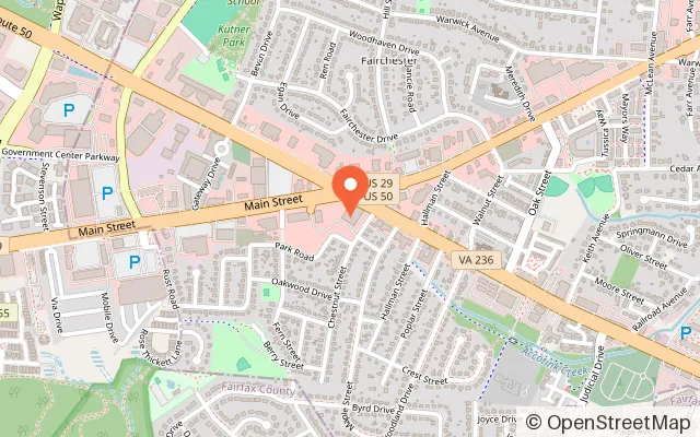 Map showing Jolly Yolly Kids Indoor Playground in Fairfax, VA