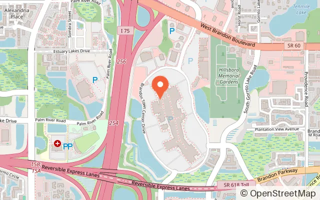 Map showing Bounce City Brandon in Brandon, FL