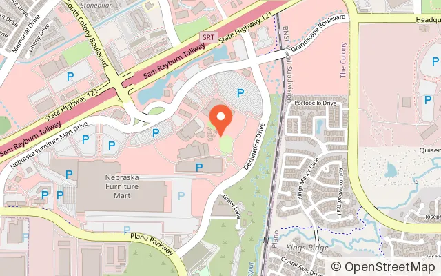 Map showing PopStroke in The Colony, TX