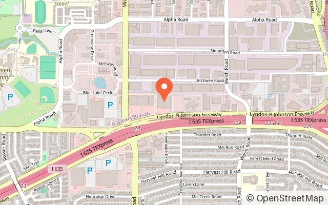 Map showing 11 MAX Indoor Fun Park in Farmers Branch, TX